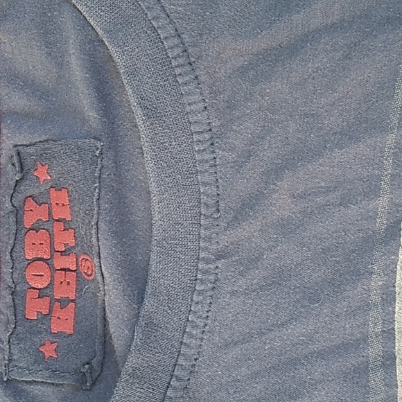 VTG 2005 TOBY KEITH LAS VEGAS GRAY WORN COTTON CONCERT TEE MENS S - Picture 6 of 6